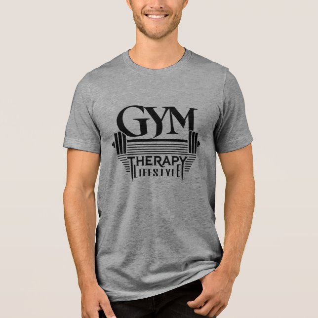 Camisa De Combinação Tripla Do Estilo De Vida GYM (Frente)