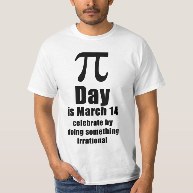 Camisa de comemoração do Pi Day (Frente)