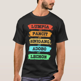 Camisa de comida filipina menina Pinoy Filipinas