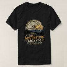 Camisa de Compasso de Aventura de Camping ao Ar Li