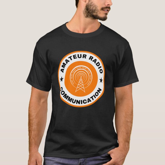 Camisa de comunicação rádio amadora Laranja (Frente)