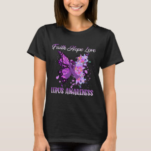 Camisa de Consciência Lupus, Borboleta Fé Esperanç