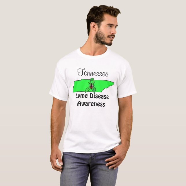Camisa de Conscientização da Doença de Lyme do Ten (Frente Completa)