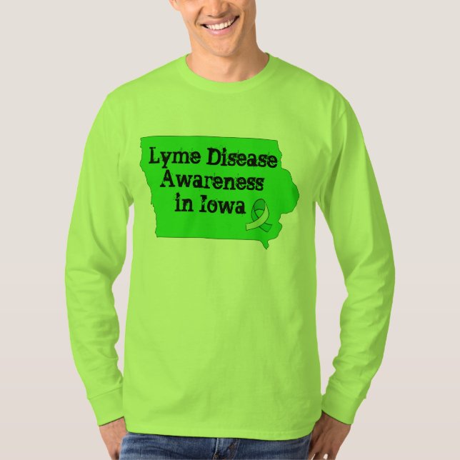 Camisa de Conscientização da Doença de Lyme em Iow (Frente)