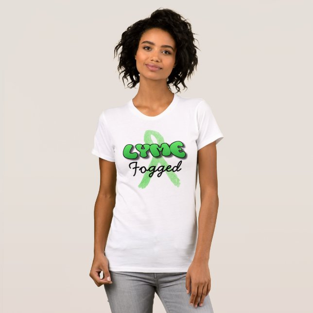Camisa de Conscientização da Doença de Lyme Nebulo (Frente Completa)
