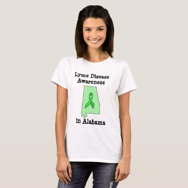Camisa de Conscientização da Doença de Lyme no Ala (Frente Completa)