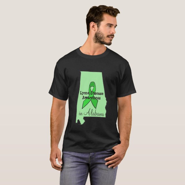 Camisa de Conscientização da Doença de Lyme no Ala (Frente Completa)