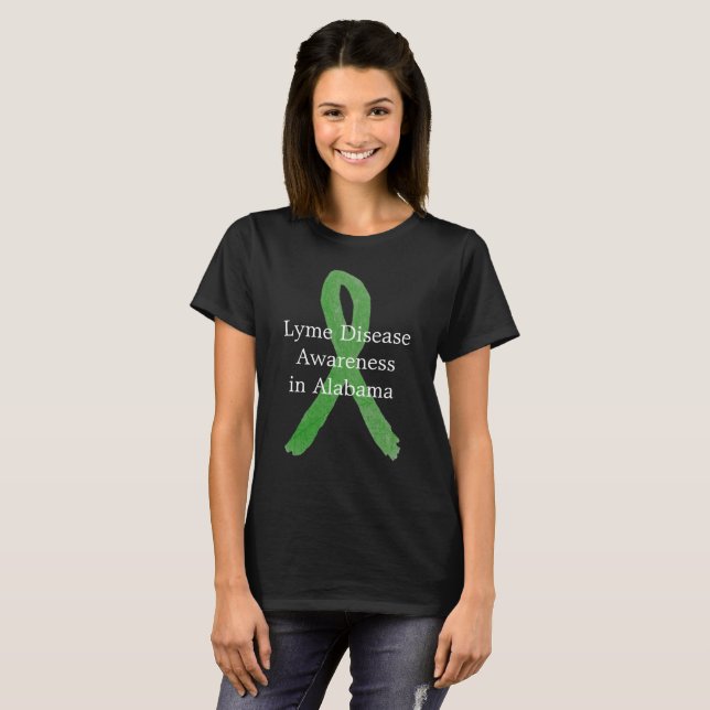 Camisa de Conscientização da Doença de Lyme no Ala (Frente Completa)