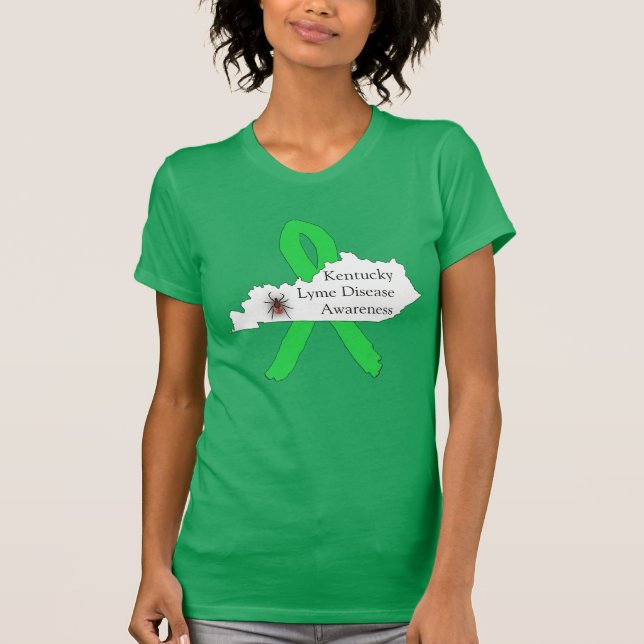 Camisa de Conscientização da Doença de Lyme para K (Frente)