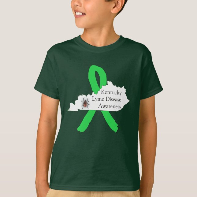 Camisa de Conscientização da Doença de Lyme para K (Frente)
