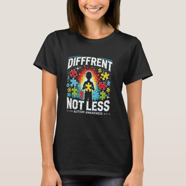 Camisa de Conscientização do Autismo u2013 Diferen (Frente)
