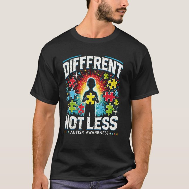 Camisa de Conscientização do Autismo u2013 Diferen (Frente)