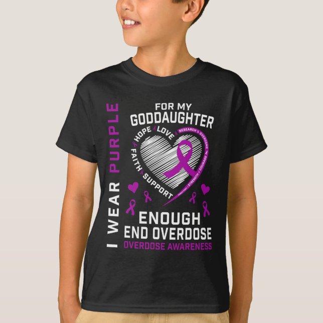 Camisa de conscientização para acabar com a overdo (Frente)