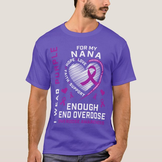 Camisa de conscientização para acabar com a overdo (Frente)
