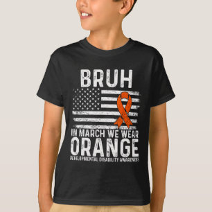 Camisa de conscientização sobre autismo Bruh em ma