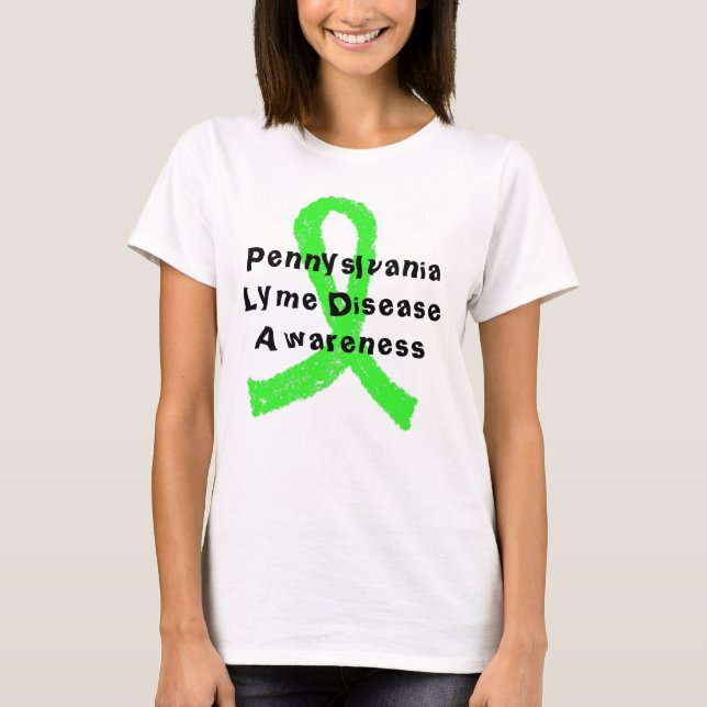 Camisa de Conscientização sobre Doença de Lyme na  (Frente)