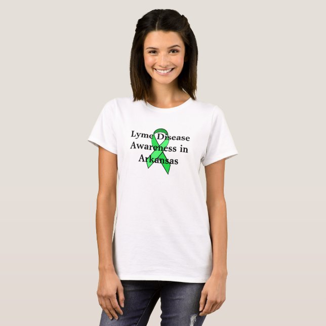Camisa de Conscientização sobre Doença de Lyme no  (Frente Completa)
