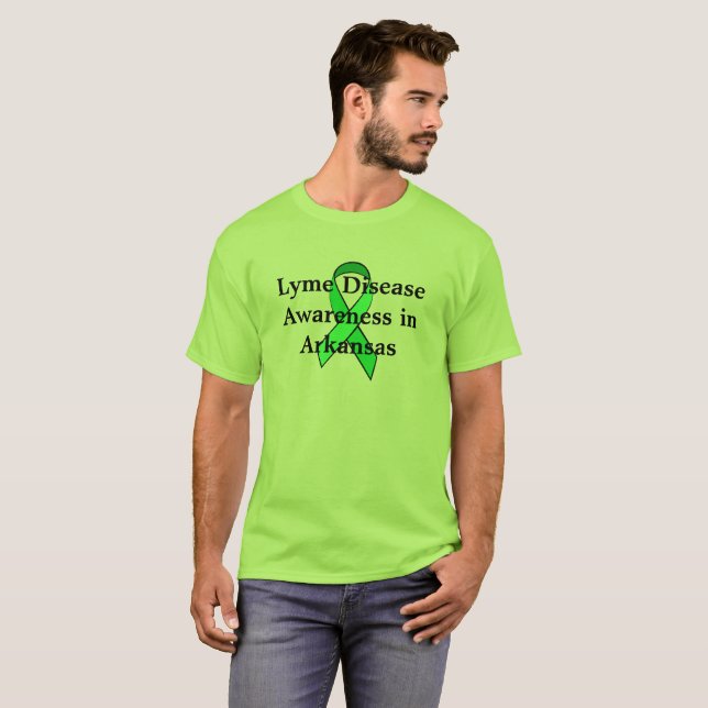 Camisa de Conscientização sobre Doença de Lyme no  (Frente Completa)