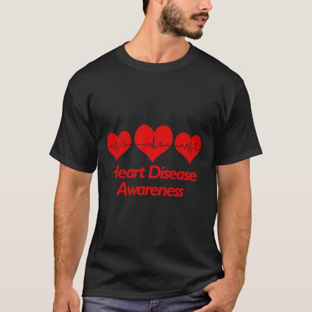 Camisa de Conscientização sobre Doenças Cardíacas  (Frente)