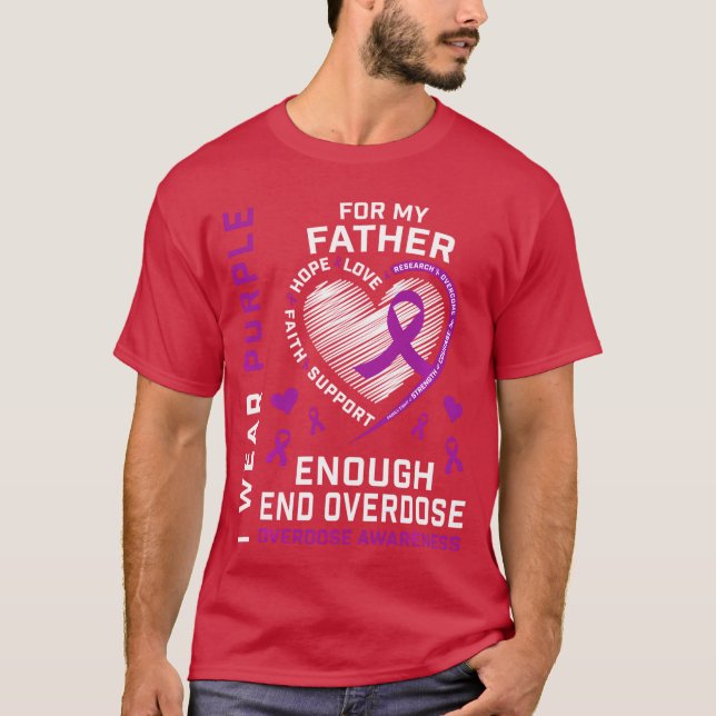 Camisa de Conscientização sobre o Fim do Overdose  (Frente)
