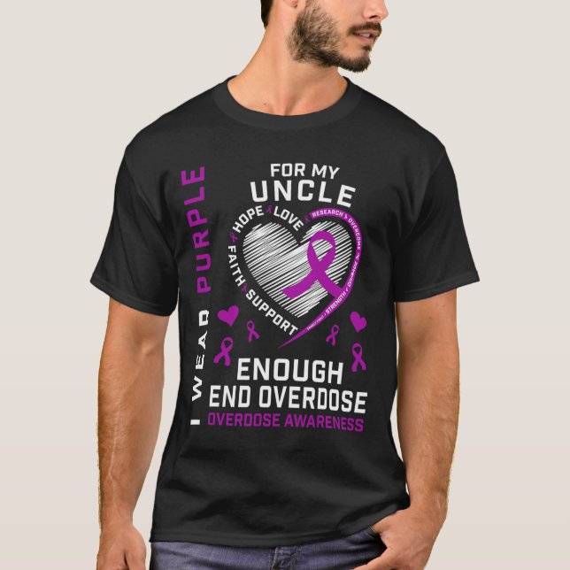Camisa de Conscientização sobre o Fim do Overdose  (Frente)
