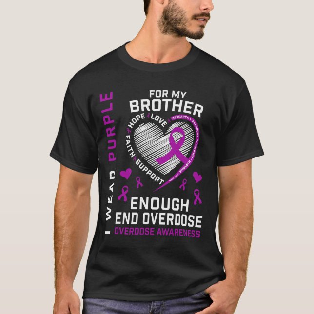 Camisa de conscientização sobre o fim do overdose  (Frente)