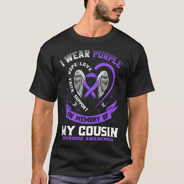 Camisa de Conscientização sobre Overdose em Memóri (Frente)