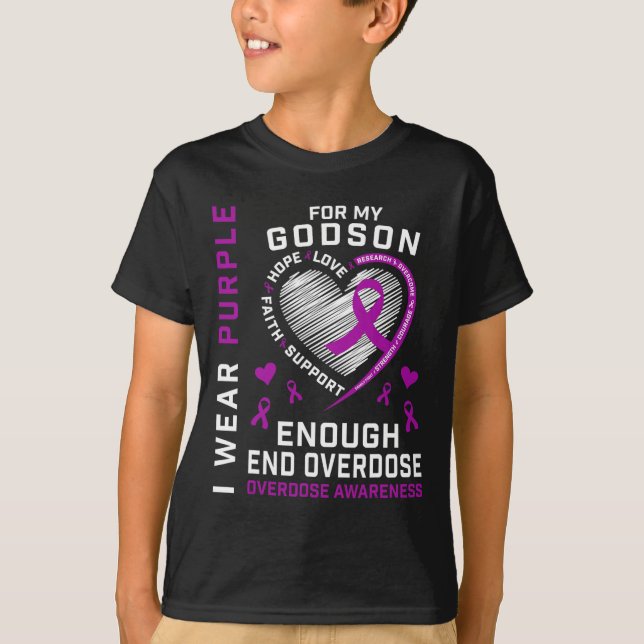 Camisa de conscientização sobre overdose final Suf (Frente)
