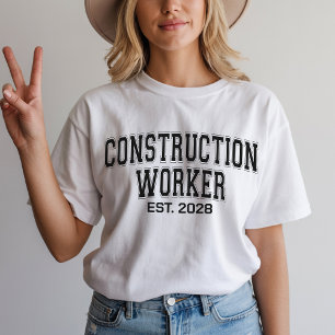Camisa de Construtor Personalizada, Presente de Co