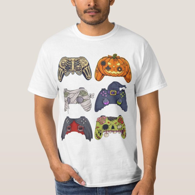 Camisa de Controle de Jogos Zombie, Camisa de Game (Frente)