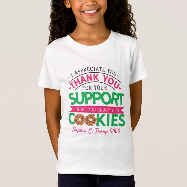 Camisa de Cookies Escoteiro para Venda de Cookies (Frente)