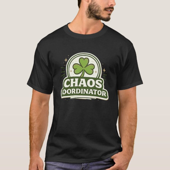 Camisa de Coordenador de Caos Trevo Shamrock Íris  (Frente)