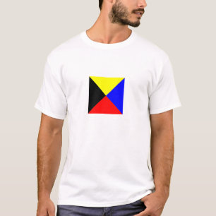 Camisa De Cor Leve Do Bandeira Zulu