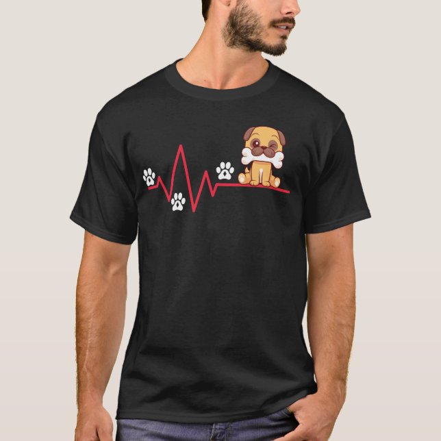 Camisa de Coração de Mãe Amante de Border Collie (Frente)