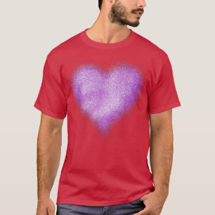 Camisa de coração roxa, crianças de coração roxo,