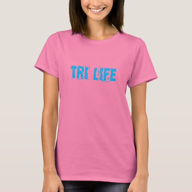 camisa de corrida de natação tri-life (Frente)