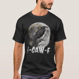 Camisa de corvo 'F-Caw-F' engraçada, lua gótica, h