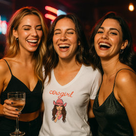 camisa de cowgirl para despedida de solteira