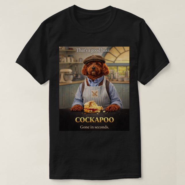 Camisa de Cozinha Cockapoo | Presente Divertido de (Frente do Design)
