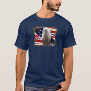Camisa de creme americana escura