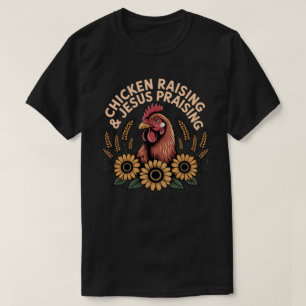 Camisa de Criação de Frangos e Louvor a Jesus - Cr