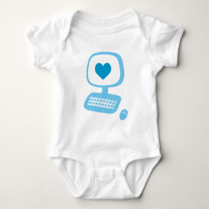 Camisa de Criança cardíaca do computador