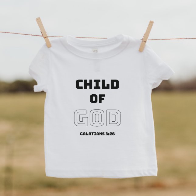 Camisa de Criança Cristã de Filho de Deus (Criador carregado)