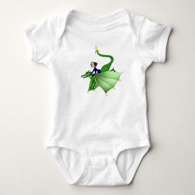 Camisa de Criança da Princesa Dragão, 6-24 meses (Frente)