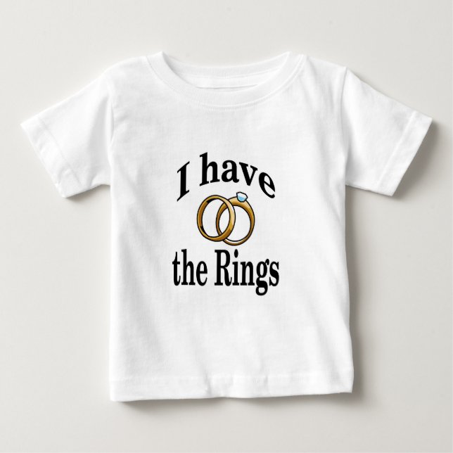 Camisa de Criança de Casamento do Ring Bearer (Frente)