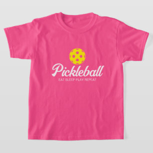 Camisa de criança de esportes de piclebol bonito p