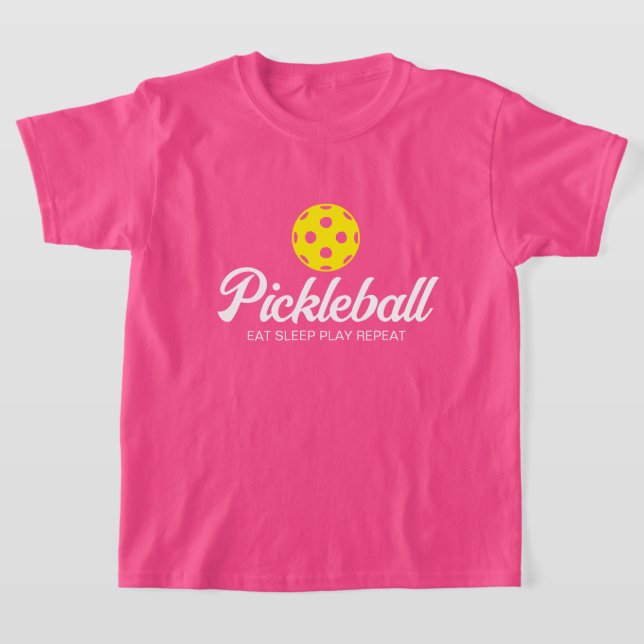 Camisa de criança de esportes de piclebol bonito p (Postura )