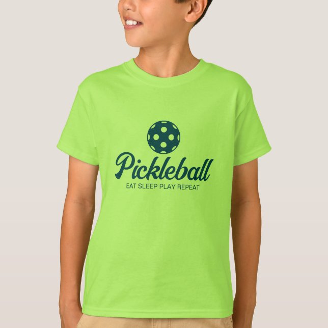 Camisa de criança desportiva de picleball legal pa (Frente)