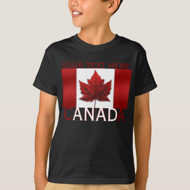 Camisa de criança do Canadá - Lança do Souvenir (Frente)
