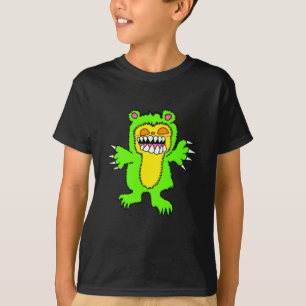 Camisa de criança do ursinho de pelúcia maligno
